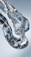 water drops on white background. Generative AI