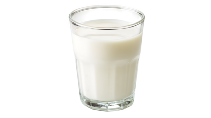 Glass of Milk, isolated on transparent background
