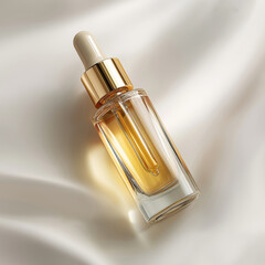 golden perfume bottles. Generative AI