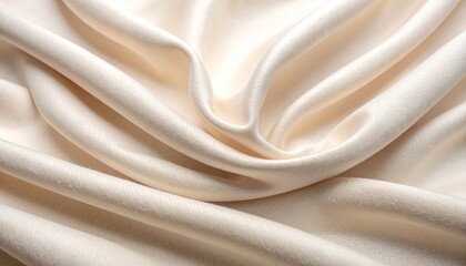Obraz premium Closeup of white fabric texture, detailed textile surface for backgrounds and design