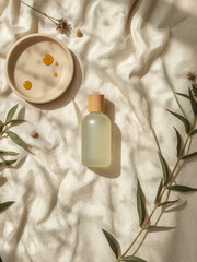 Flat lay sustainable product packaging 2