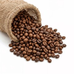 Fototapeta premium coffee beans in bag