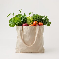 shopping bag with vegetables