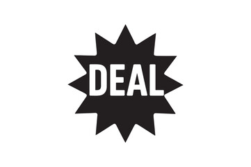 Fototapeta premium Star burst deal silhouette vector art illustration on white background