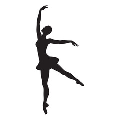 silhouette of a ballet dancer