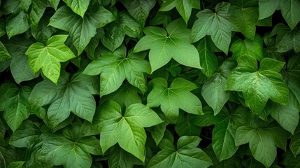 Closeup green foliage pattern