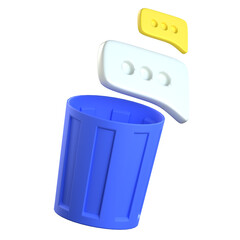 Spam Chat Message 3D Icon Colorful Style