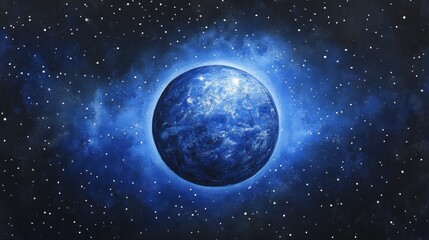 Planet earth in space illustration