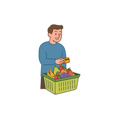 Man Paying at the Checkout