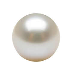Isolated luminous pearl on black background