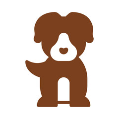Puppy dog animal vector illustration