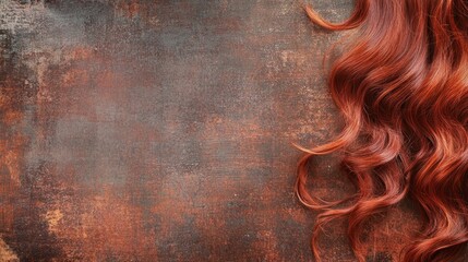 Reddish brown hair texture