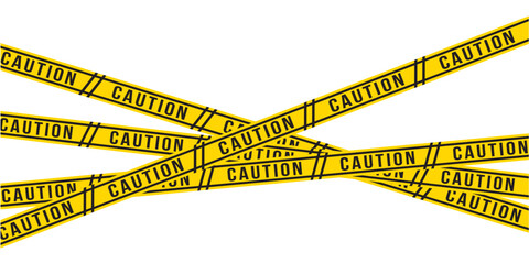 Warning sign featuring a Under Construction shield and rolls of hazard tape, conveying a message of caution and ongoing activity in eps 10.