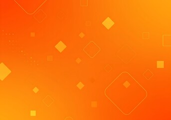 Dynamic orange background with abstract square shapes in a minimal geometric layout, perfect for digital design, modern branding, posters, web templates, and creative visual presentations