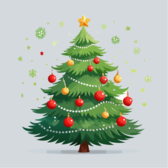 Fototapeta premium Classic Christmas Tree, Timeless Holiday Celebration Symbol