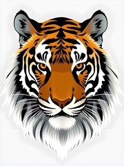 tiger head vector