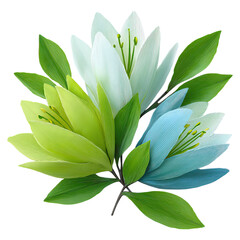 Obraz premium Lily cotton under arbor crown concept. A beautiful arrangement of delicate, colorful flowers.