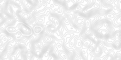 Topographic beautiful white and black contour topo wavy pattern map line design, geography map line, presentation white background. Use for template, wallpaper, web vector illustration.
