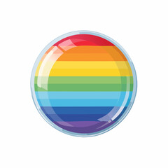 Obraz premium Soap bubble floating in space with glossy rainbow surface and airy transparency, rendered in vector form.