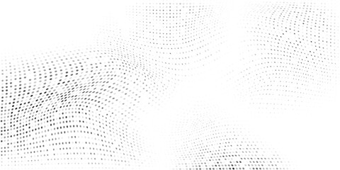 Simple mesh dotted halftone gradient texture. Vanishing polka design abstract vector