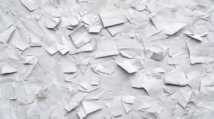 Background white crumbled paper texture