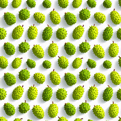 Minimalist Soursop Seamless Background 
