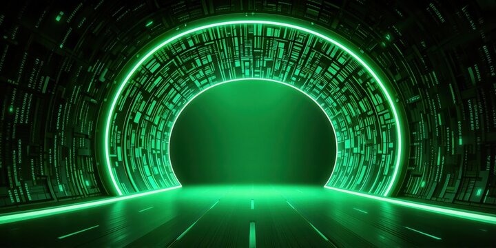 binary code tunnel