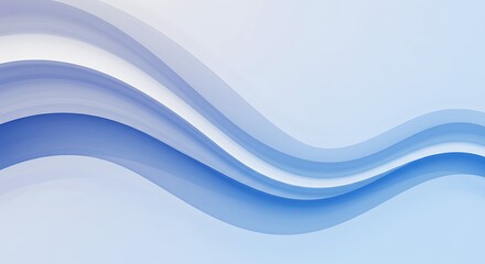 Abstract flowing pastel waves in soft blue shades creating a soothing, elegant, and modern artistic background, perfect for digital design, branding, wallpapers, posters, or web visuals