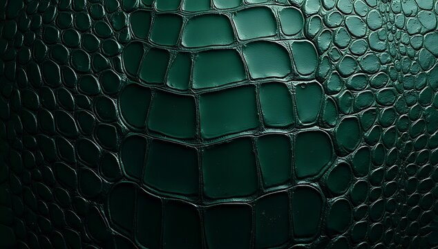 Dark green and gray crocodile skin abstract seamless pattern, reptile-inspired texture for luxury and edgy fashion design.

