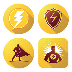 set of vector power icons