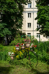 courtyard metal sculpture