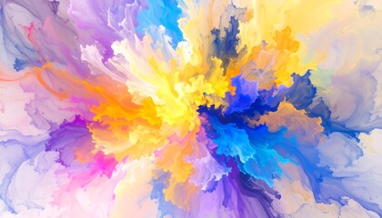 Obraz premium Abstract explosion of vibrant colors