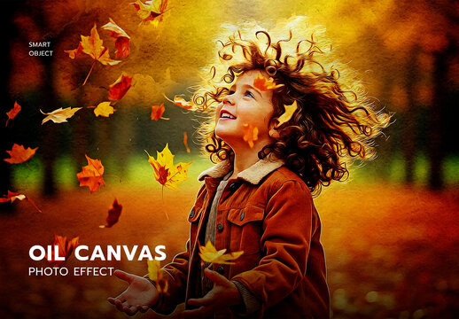Oil Canvas Photo Effect