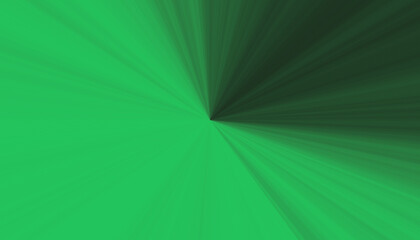 Abstract Green Gradient Background with Radiating Lines from Center Point