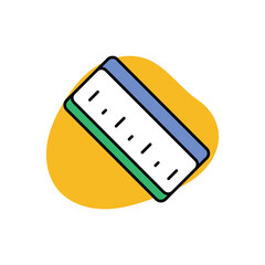 Ruler Icon vector stock illustration