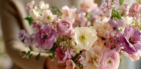 Pastel Pink Flower Bouquet