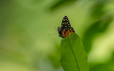 Cream-spotted Tigerwin, Cremefleckiger Tigerflügel , Tithorea tarricina pinthis