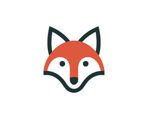 Obraz premium Stylized fox head vector illustration stylized