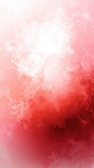 Obraz premium Abstract red and white gradient background. Minimalist style, cloud pattern, smoke effect, large area of pink space on the upper right side, ink painting effect.