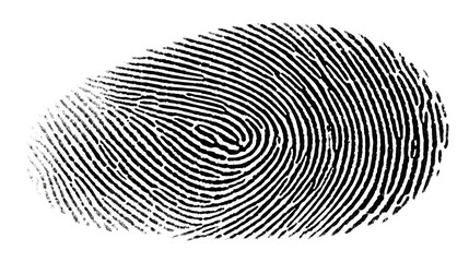 Cybersecurity alert, fingerprint on computer screen signifies potential data breach and digital access concerns