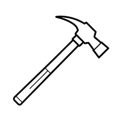 black hammer tool for construction and carpentry