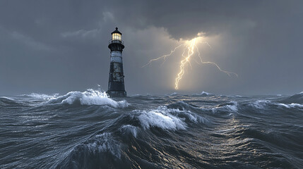 a breathtaking stormy ocean