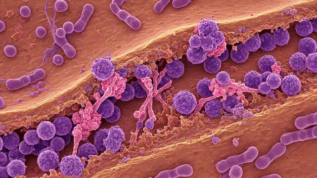 Infectious - Fungal infection (e.g., Candida albicans in tissue)