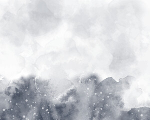 Abstract colorful watercolor for background. Digital art painting.