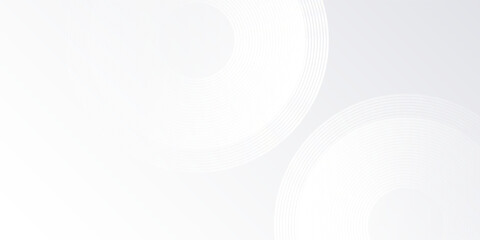 Abstract white background with white circle lines illustration abstract
