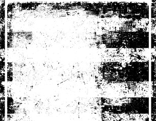 Grunge background is black and white