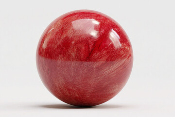 Obraz premium A photorealistic handcrafted ornament with minimalism-inspired red smooth surface