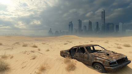 a post apocalyptic endless desert