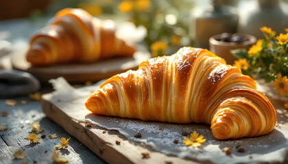croissant on a plate