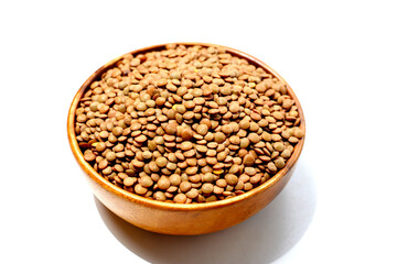 Lentils are small brown legumes rich in protein and fiber